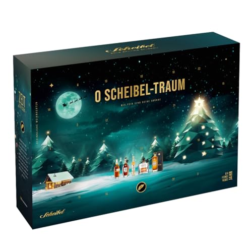 Scheibel Adventskalender Schnaps Likör Brandy Whisky Deutschland Inkl. FeinWert E-Book (O Scheibel-Traum) von FeinWert