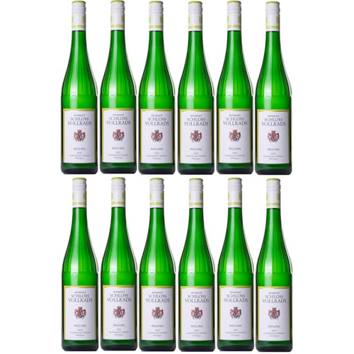 Schloss Vollrads Wgt. Riesling feinherb VDP. GUTSWEIN Weißwein Bio Deutschland inkl. FeinWert E-Book (12 x 0,75l) von FeinWert