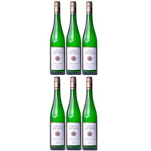 Schloss Vollrads Winkel Riesling Kabinett Spätlese VDP. Ortswein spätlese Weißwein Bio Deutschland inkl. FeinWert E-Book (6 x 0,75l) von FeinWert