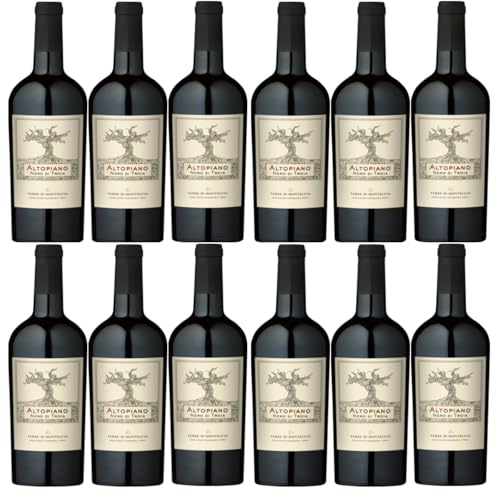 Terre di Montelusa Altopiano Nero di Troia Puglia IGT Rotwein Trocken Vegan Italien inkl. FeinWert E-Book (12 x 0,75l) von FeinWert