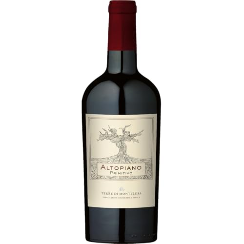 Terre di Montelusa Altopiano Primitivo Puglia IGT Rotwein Trocken Vegan Italien inkl. FeinWert E-Book (1 x 0,75l) von FeinWert