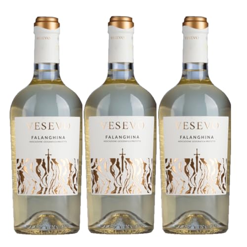 Vesevo Falanghina Weisswein Weiss trocken Italien inkl. FeinWert E-Book (3 x 0,75l) von FeinWert