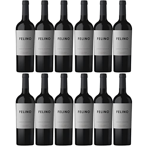 Vina Cobos Felino Cabernet Sauvignon Mendoza Rotwein vegan trocken Argentinien inkl. FeinWert E-Book (12 x 0,75l) von FeinWert