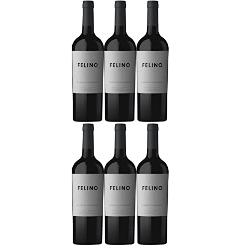 Vina Cobos Felino Cabernet Sauvignon Mendoza Rotwein vegan trocken Argentinien inkl. FeinWert E-Book (6 x 0,75l) von FeinWert