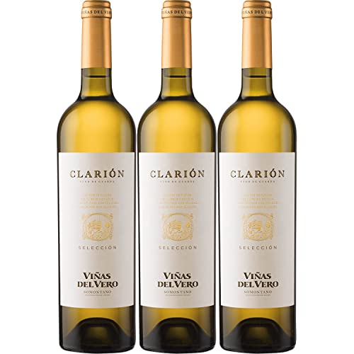 Viñas del Vero Clarion Weißwein Wein trocken Somontano Spanien I Visando Paket (3 Flaschen) von FeinWert