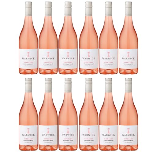 Warwick Cape Lady Pinotage Rosé Rosewein Trocken Südafrika inkl. FeinWert E-Book (12 x 0.75l) von FeinWert