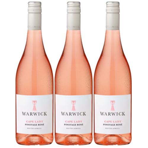 Warwick Cape Lady Pinotage Rosé Rosewein Trocken Südafrika inkl. FeinWert E-Book (3 x 0.75l) von FeinWert