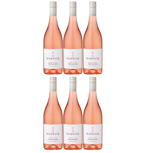 Warwick Cape Lady Pinotage Rosé Rosewein Trocken Südafrika inkl. FeinWert E-Book (6 x 0.75l) von FeinWert