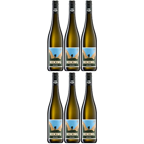 Weingut Bergdolt-Reif & Nett Hiking Weißwein Cuvée Weiß Rivaner Gewürztraminer Bacchus trocken weiß Deutschland inkl. FeinWert E-Book (6 x 0,75l) von FeinWert