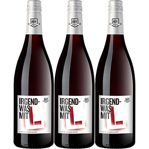 Weingut Bergdolt-Reif & Nett Irgendwas mit L Rotwein Cuvée Rot Müller-Thurgau Kerner Gewürztraminer Bacchus restsüß rot Deutschland inkl. FeinWert E-Book (3 x 0,75l) von FeinWert