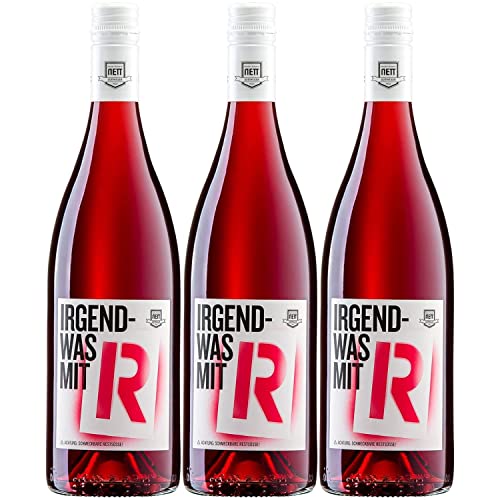 Weingut Bergdolt-Reif & Nett Irgendwas mit R Rosé Cuvee Rosé Dornfelder Spätburgunder Deutschland restsüß Roséwein inkl. FeinWert E-Book (3 x 0,75) von FeinWert