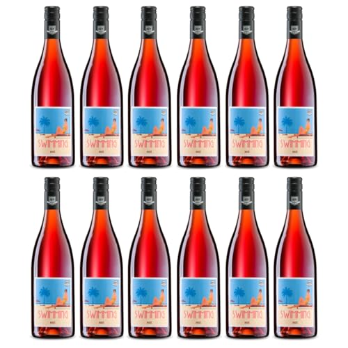 Weingut Bergdolt-Reif & Nett Swimming Roséwein Rose Cabernet Cubin Cabernet Franc Dornfelder trocken rosé Deutschland inkl. FeinWert E-Book (12 x 0,75l) von FeinWert