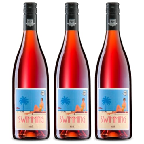 Weingut Bergdolt-Reif & Nett Swimming Roséwein Rose Cabernet Cubin Cabernet Franc Dornfelder trocken rosé Deutschland inkl. FeinWert E-Book (3 x 0,75l) von FeinWert