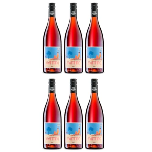 Weingut Bergdolt-Reif & Nett Swimming Roséwein Rose Cabernet Cubin Cabernet Franc Dornfelder trocken rosé Deutschland inkl. FeinWert E-Book (6 x 0,75l) von FeinWert