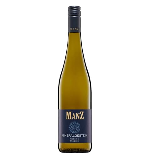 Weingut Manz Riesling Mineralgestein trocken weiß vegan Deutschland inkl. FeinWert E-Book (1 x 0,75 l) von FeinWert