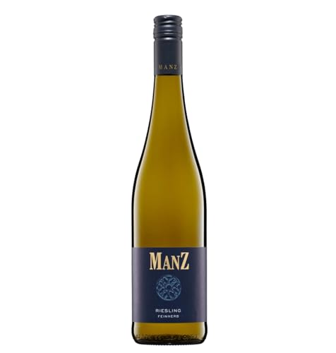 Weingut Manz Riesling feinherb weiß vegan Deutschland inkl. FeinWert E-Book (1 x 0,75 l) von FeinWert