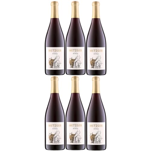 Weingut Uli Metzger „Arthos" Pinot Noir trocken Rot Deutschland inkl. FeinWert E-Book (6 x 0,75l) von FeinWert