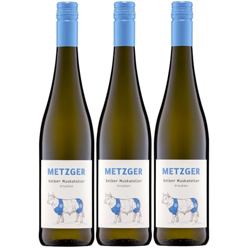 Weingut Uli Metzger Gelber Muskateller trocken Weiß Deutschland inkl. FeinWert E-Book (3 x 0,75l) von FeinWert