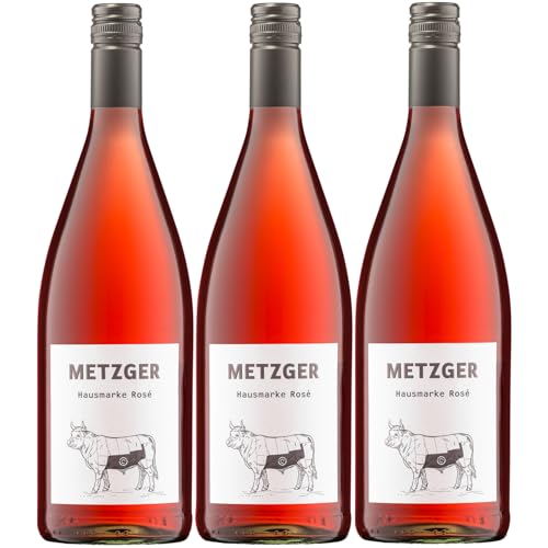 Weingut Uli Metzger Hausmarke Rosé mild Rosé Deutschland inkl. FeinWert E-Book (3 x 1l) von FeinWert