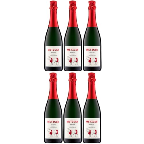 Weingut Uli Metzger Riesling Sekt trocken Deutschland inkl. FeinWert E-Book (6 x 0,75l) von FeinWert