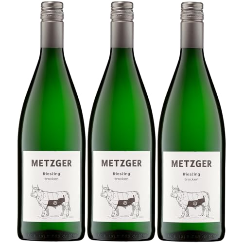 Weingut Uli Metzger Riesling trocken Weiß Deutschland inkl. FeinWert E-Book (3 x 1l) von FeinWert