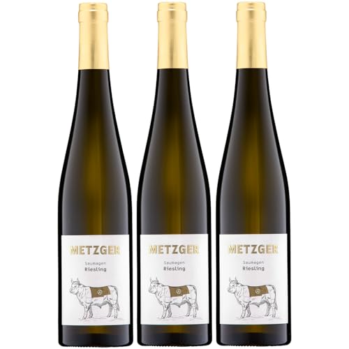 Weingut Uli Metzger Saumagen Riesling trocken weiß Deutschland inkl. FeinWert E-Book (3 x 0,75l) von FeinWert