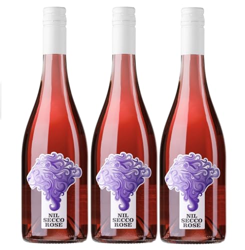 Weinhaus am Nil, Nil Secco rosé, Deutscher Perlwein mit zugesetzter Kohlensäure prickelnd Roséwein Wein Deutschland inkl. FeinWert E-Book (3 x 0,75 l) von FeinWert