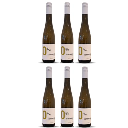 Winzerhof Ebringen 0‰ Sauvignon Blanc alkoholfrei Weißwein Wein Deutschland inkl. FeinWert E-Book (6 x 0,5 l) von FeinWert