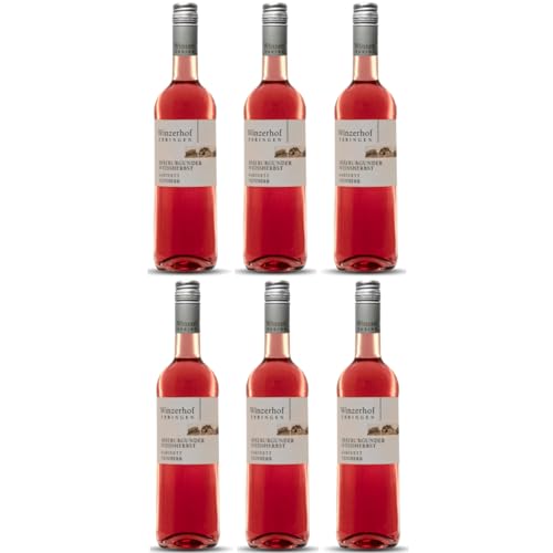 Winzerhof Ebringen Spätburgunder Weißherbst feinherb Roséwein Wein Deutschland inkl. FeinWert E-Book (6 x 0,75 l) von FeinWert