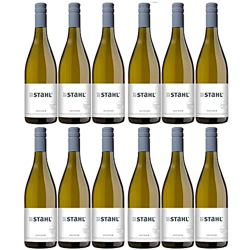 Winzerhof Stahl "Best of" Silvaner QBA Weißwein trocken Vegan Franken Deutschland Inkl. FeinWert E-Book (12 x 0,75l) von FeinWert