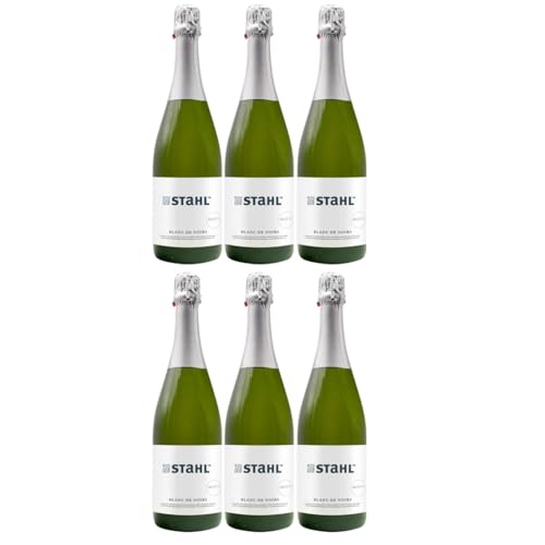 Winzerhof Stahl "Best of" Blanc de Noirs Sekt brut nature Schaumwein trocken Vegan Franken Deutschland Inkl. FeinWert E-Book (6 x 0,75l) von FeinWert