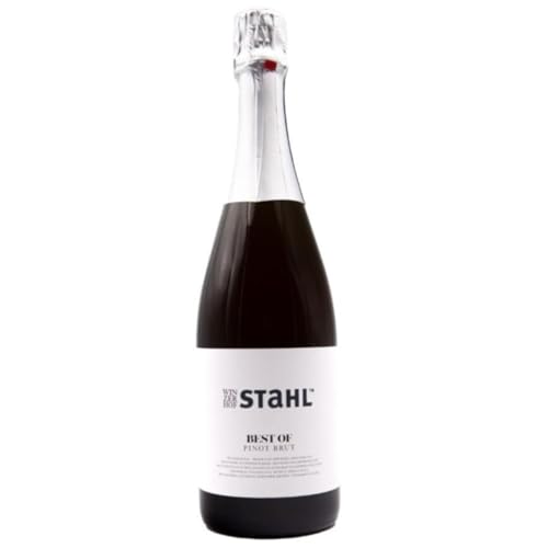 Winzerhof Stahl "Best of" Pinot Brut Schaumwein trocken Vegan Franken Deutschland Inkl. FeinWert E-Book (1 x 0,75l) von FeinWert