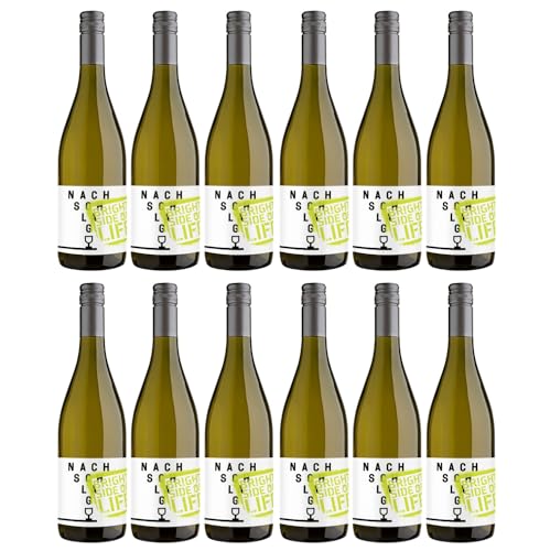 Winzerhof Stahl Nachschlag "Bright Side of Life" Weißwein trocken Vegan Franken Deutschland Inkl. FeinWert E-Book (12 x 0,75l) von FeinWert