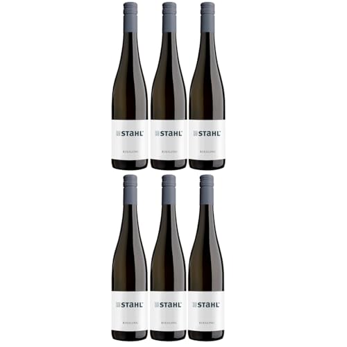 Winzerhof Stahl Riesling QBA Weißwein trocken Vegan Franken Deutschland Inkl. FeinWert E-Book (6 x 0,75l) von FeinWert