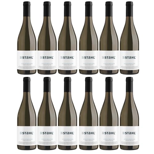 Winzerhof Stahl Steinmauer Chenin Blanc QBA Weißwein trocken Vegan Franken Deutschland Inkl. FeinWert E-Book (12 x 0,75l) von FeinWert