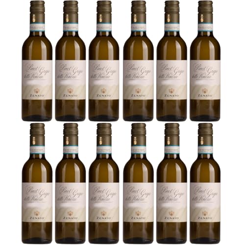 Zenato Pinot Grigio 0.375l Weisswein Weiss trocken Italien inkl. FeinWert E-Book (12 x 0,375l) von FeinWert