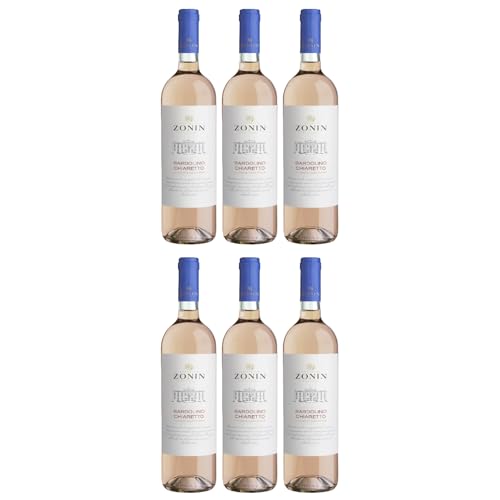 Zonin Classici Bardolino Chiaretto DOC Roséwein Wein Trocken Bardolino Italien inkl. FeinWert E-Book (6 x 0,75l) von FeinWert