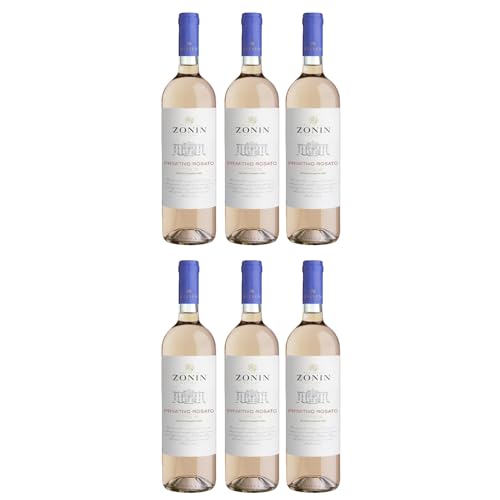 Zonin Classici Primitivo Puglia Rosato IGT Roséwein Wein Trocken Puglia Italien inkl. FeinWert E-Book (6 x 0,75l) von FeinWert