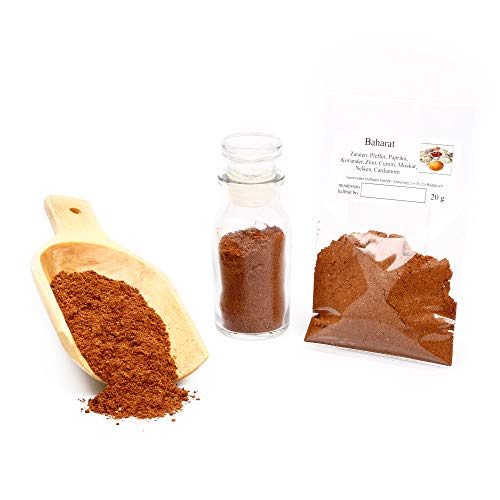 Baharat Gewürzmischung, Gewürzspezialität Orient Gewürz, Couscous Gewürz, glutenfrei, 20g von Feine Würze