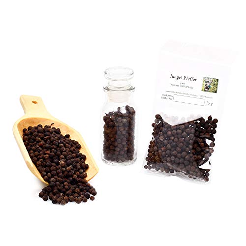 Gourmet Jungle Urwaldpfeffer Handsammlung | Zitronenpfeffer | Lemon Pepper Highland Vietnam Kambodscha Grillpfeffer 25g von FOXCUP