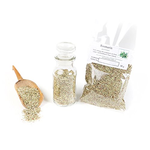 Rosmarin geschnitten, Rosmarin-Gewürz, geschnittene Rosmarinblätter, Naturgewürz, Rosemary, marokkanische Gewürze mediterran, glutenfrei, 30g von UOOTPC