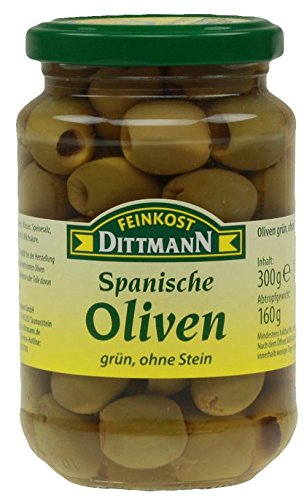 Feinkost Dittmann Oliven Grün ohne Stein 160 g von Feinkost Dittmann Reichold Feinkost GmbH