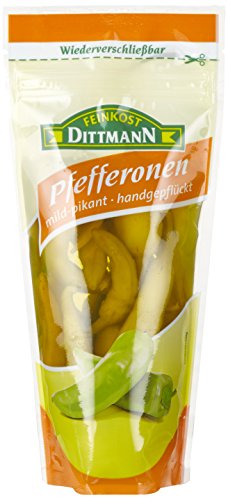 Feinkost Dittmann Griechische Pfefferonen Mildung (1 x 250 g) von Feinkost Dittmann