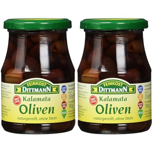 Feinkost Dittmann Kalamata-Oliven ohne Stein (350 g) (Packung mit 2) von Feinkost Dittmann