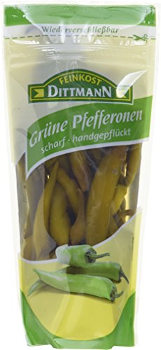 Feinkost Dittmann Pfefferonen scharf, 10er Pack (10 x 125 g) von Feinkost Dittmann