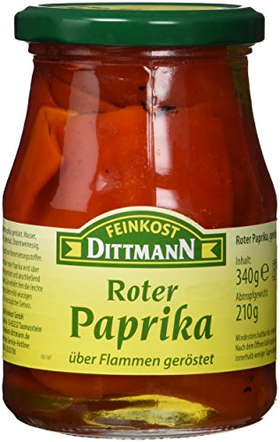 Feinkost Dittmann Rote Paprika geröstet, 3er Pack (3 x 340 g) von Feinkost Dittmann