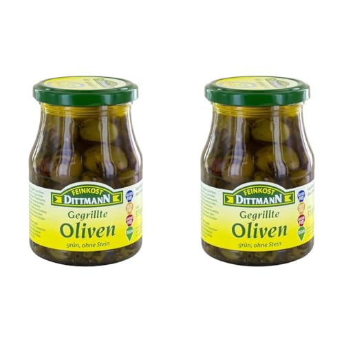 Feinkost Dittmann gegrillte Oliven, 315 g, 4060 (Packung mit 2) von Feinkost Dittmann