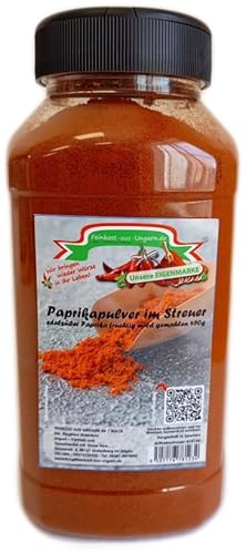 Paprika edelsüß, EIGENMARKE, Paprikapulver im Gastro Streuer 450g, paprika für die Gastronomie von Feinkost-aus-Ungarn.de Import - Vertrieb und Grosshandel