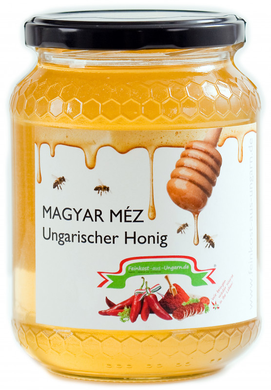 Echter Ungarischer HONIG | Akazienhonig 1kg Glas, EIGENMARKE von Feinkost-aus-Ungarn.de | MACK