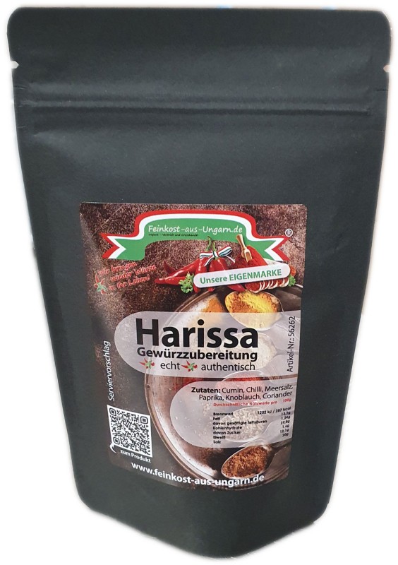 Harissa Gewürzzubereitung 100g, Eigenmarke von Feinkost-aus-Ungarn.de | MACK